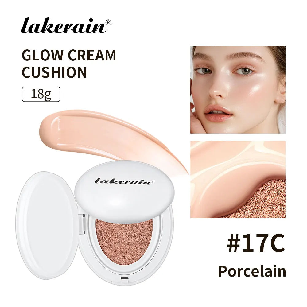 Korean Air Cushion Foundation Lightweight Natural Moisturizing Buildable Coverage Long-lasting Waterproof Women's Base Makeup