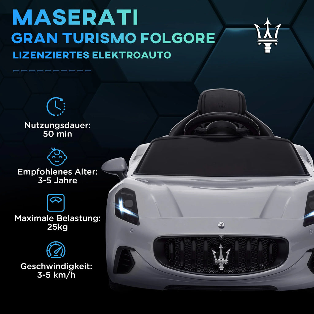 AIYAPLAY Kids Electric Car 12V Kids Car 2.4 GHz remote control 2 Motor Grey