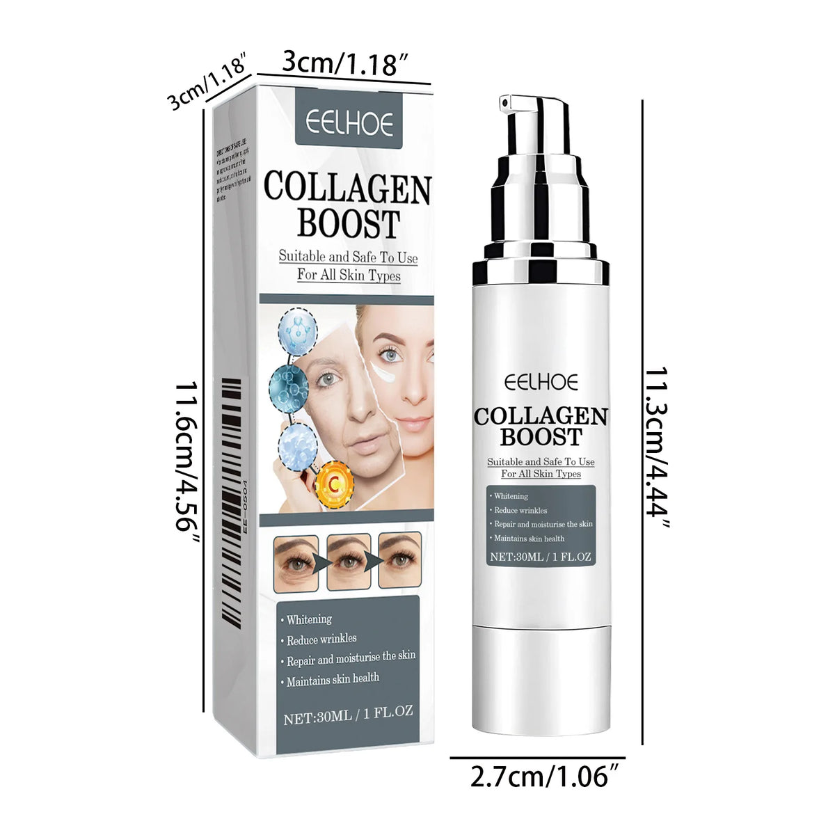 EELHOE Collagen Booster Face Cream Moisturizing Firming Skin Care for Women