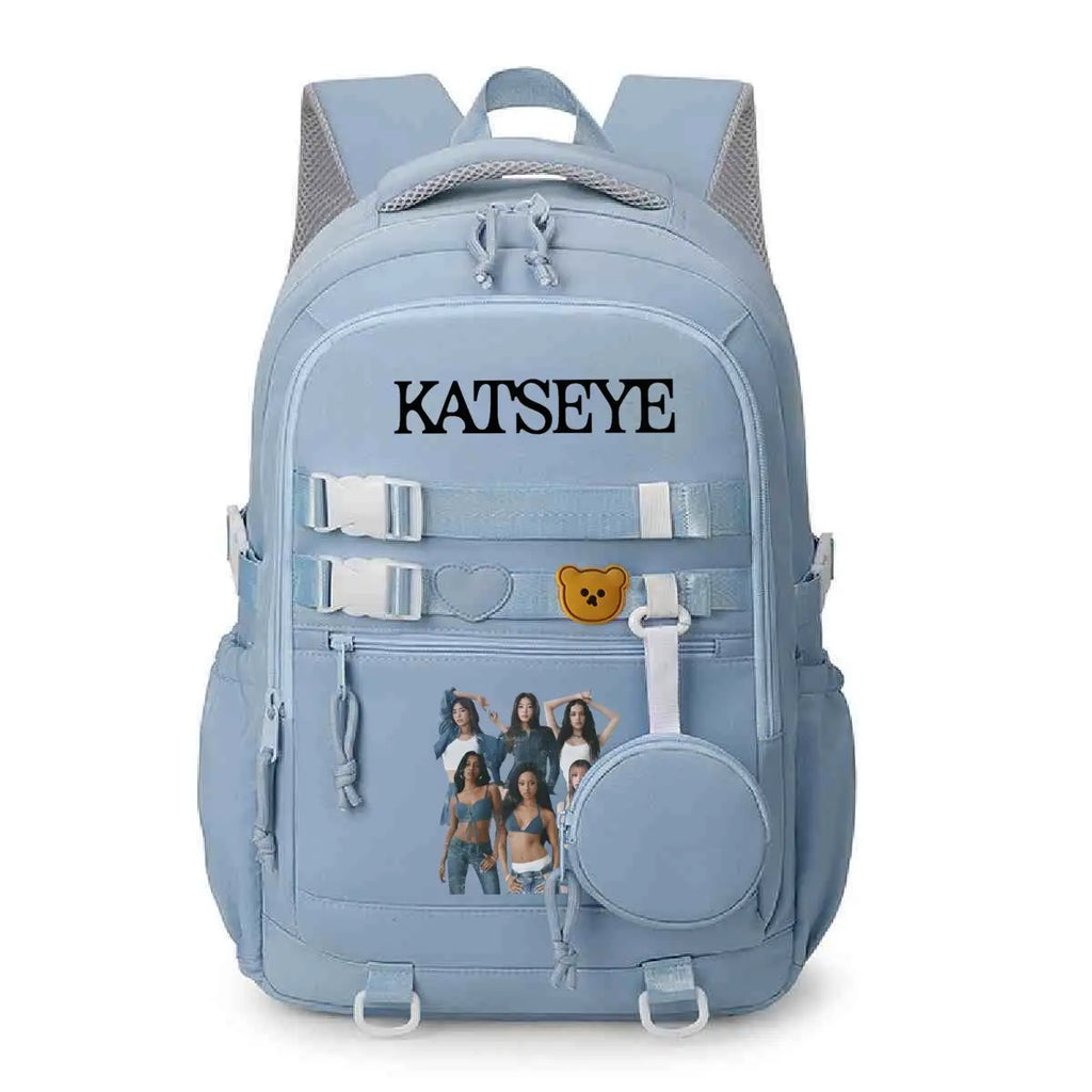 Y2K Girl Group Katseye Graphic School Backpacks for Women Girls