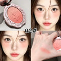Vintage Embossed Gradient Blush Matte Smooth Long‑Wearing Natural Look Cheek Brightening Atmosphere Blush Long Lasting Makeup