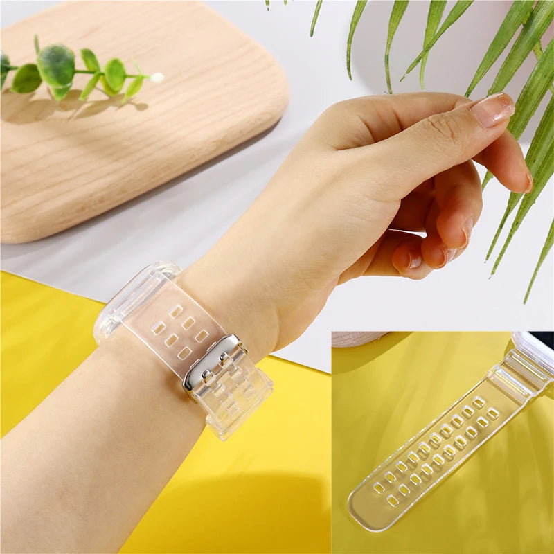 Clear Band + Case for Apple Watch Series