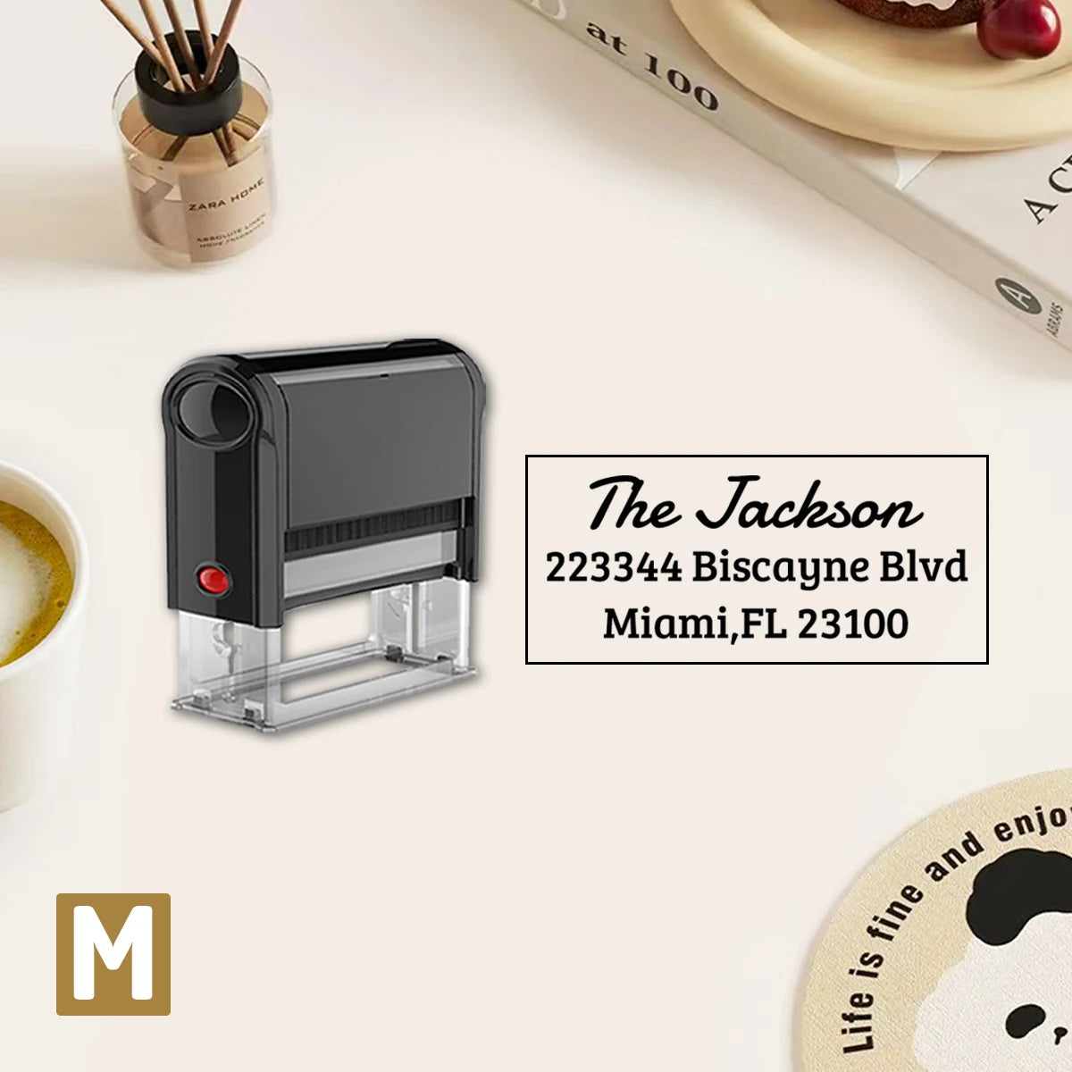 Custom Address Stamp, Return Address Stamps Self Inking Personalized