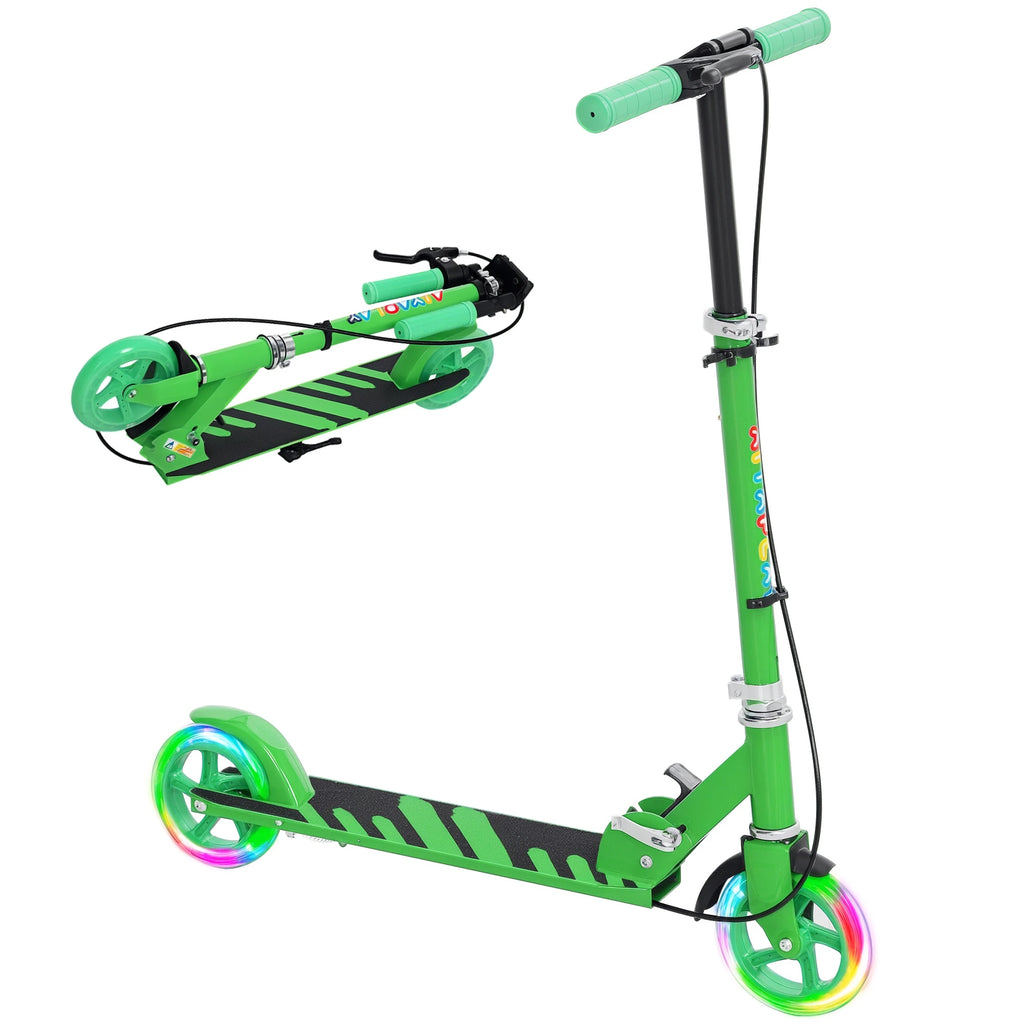 AIYAPLAY Scooter Children Folding with Adjustable Handlebar Height 2 Luminous Wheels
