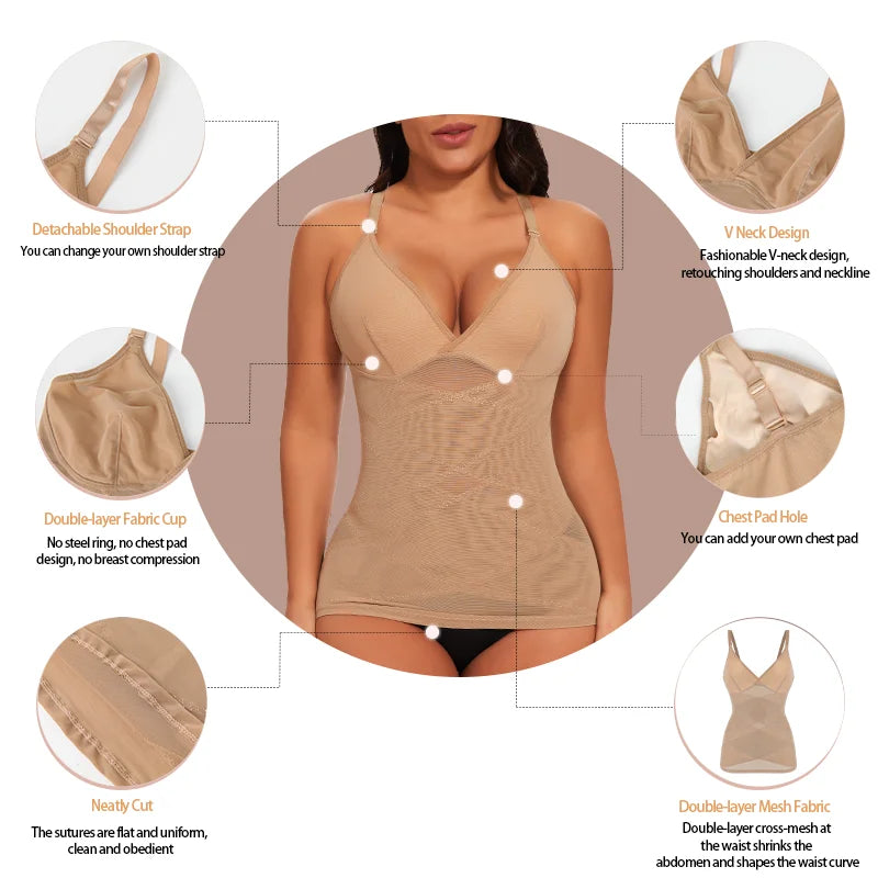 Body Shaper for Women Tummy Control Shapewear Compression