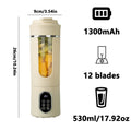 New 530ml Portable Juicer Wireless USB Charging
