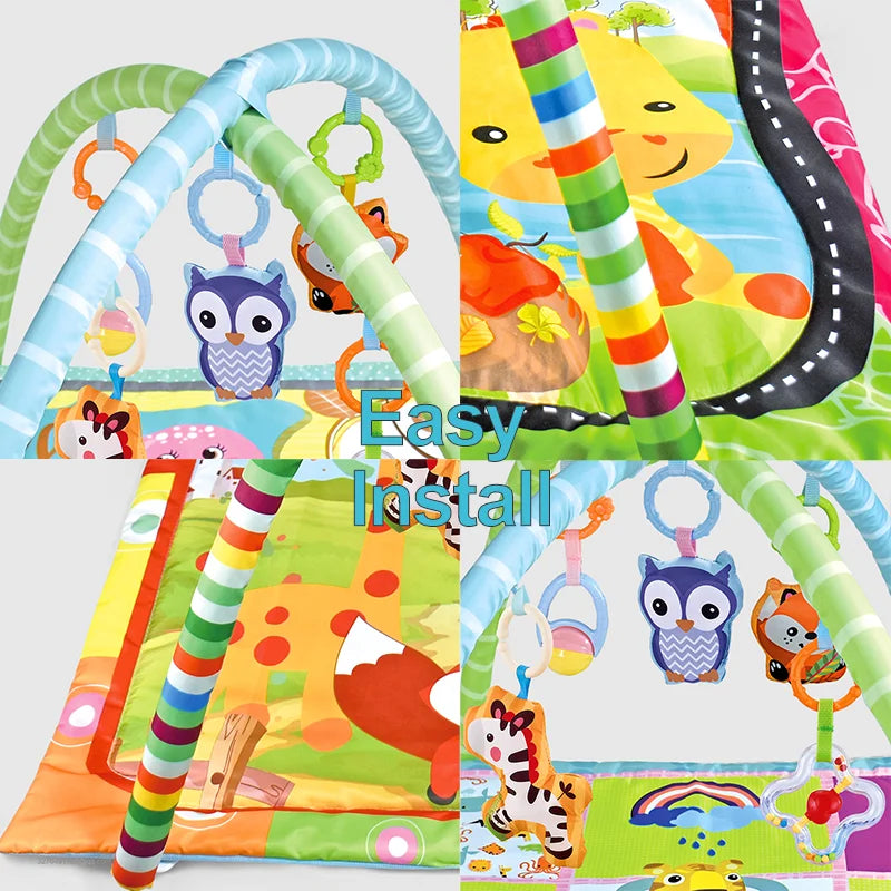 Colorful Square Baby Fitness Frame Educational Children Play