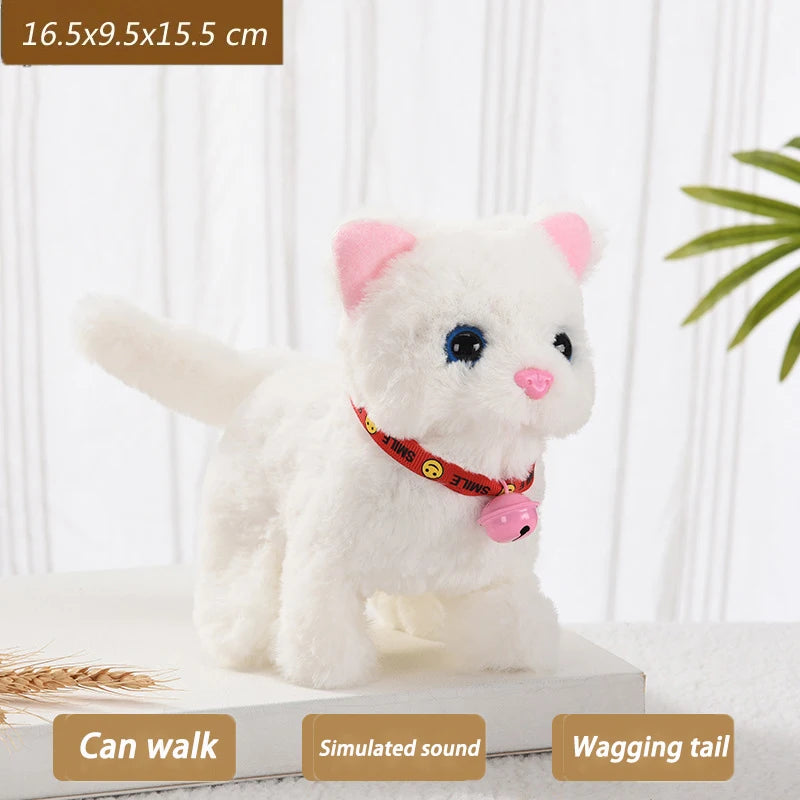 New Walking Kitty Plush Toy Electric Interactive