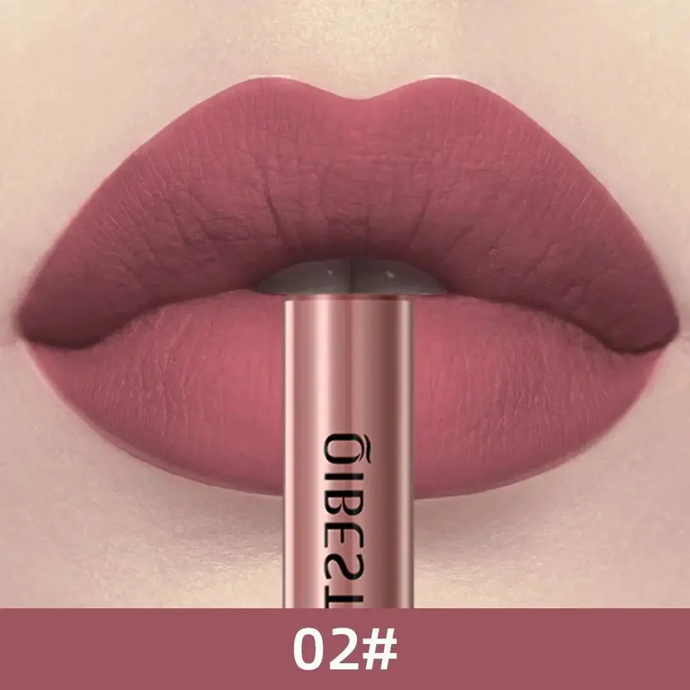 1 PC matte lipstick, non stick to cup, waterproof and long-lasting