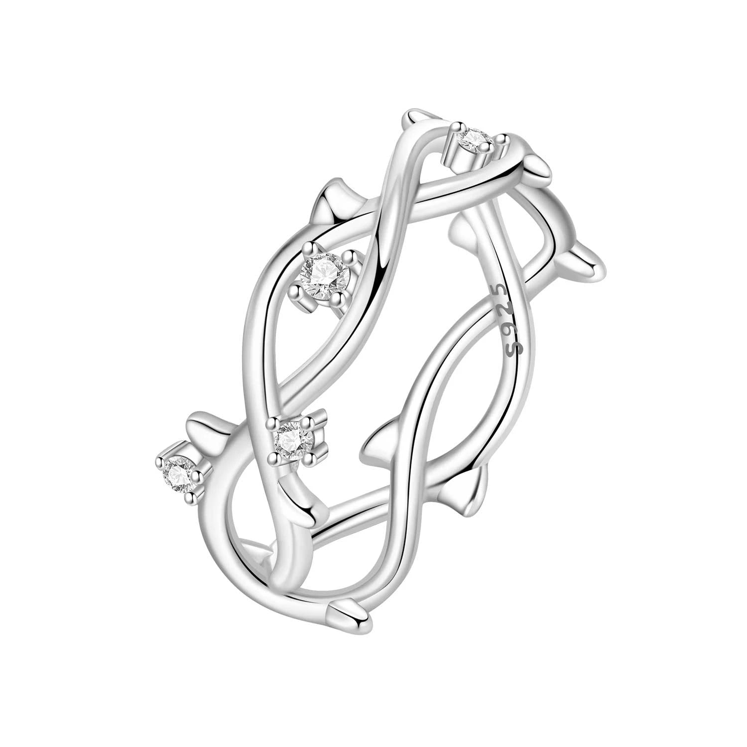 Orstarry S925 Sterling Silver Vintage Pattern Closed Ring For Women Original Finger Ring Jewelry Party Fine Trendy Gifts