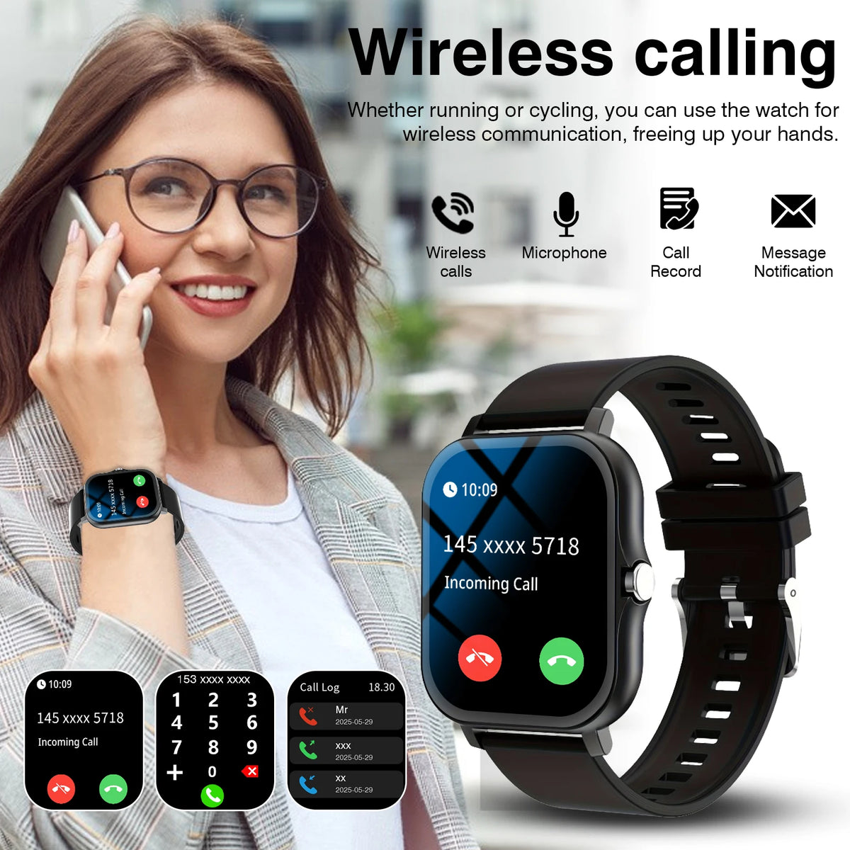 [Smart Watch For Men/Women] Jinmiyun HOT 1.83-Inch Smart Watch