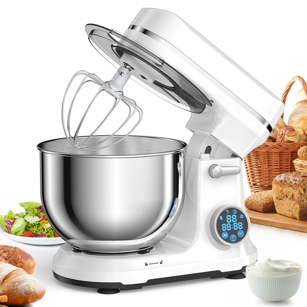 BioloMix Kitchen Food Stand Mixer, 1200W 11-Speeds DC Motor,