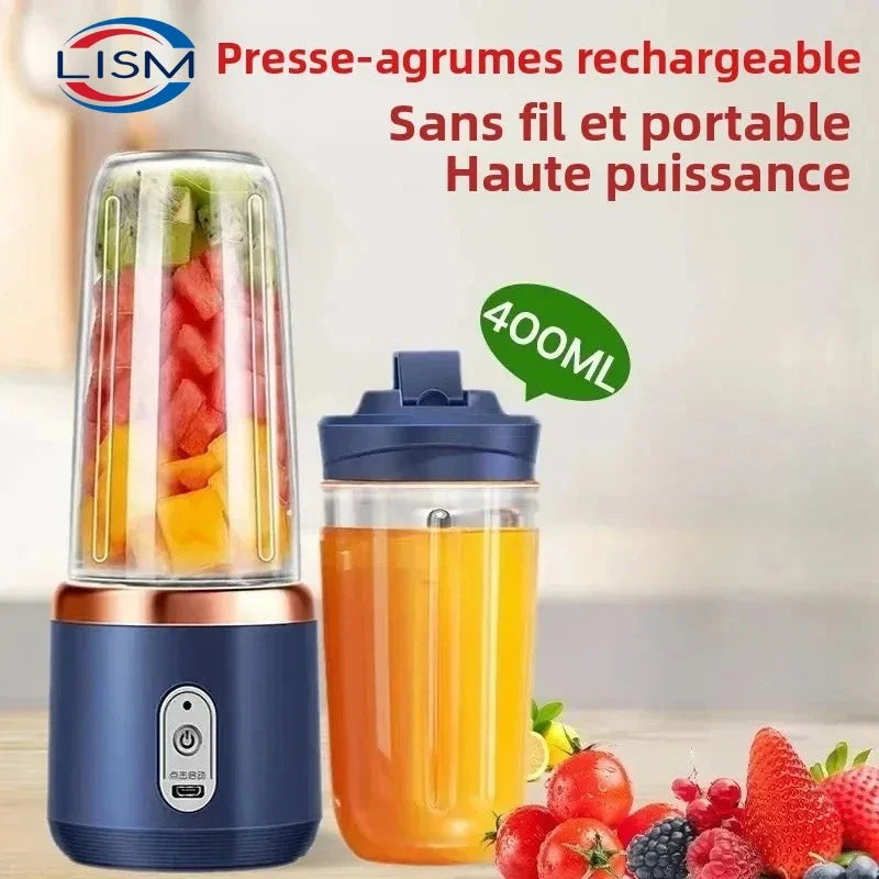 6 Color 400ml Portable USB Blender Electric Travel Juicer Cup