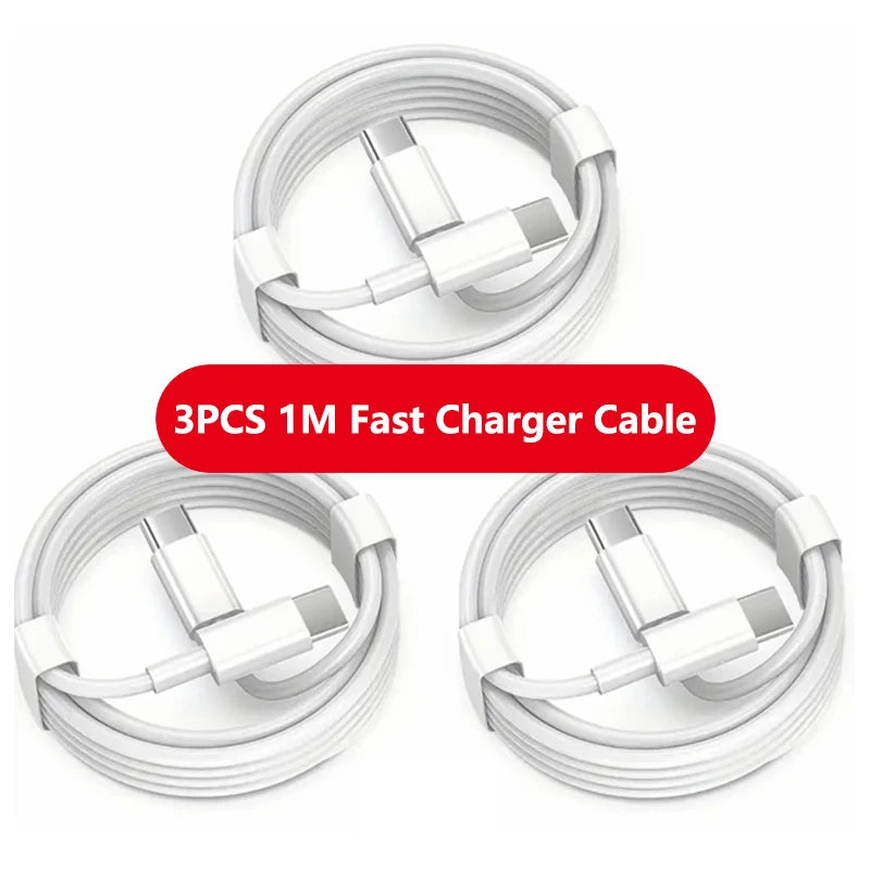 1-3PCS USB C Cable to USB C 120W Fast Charging