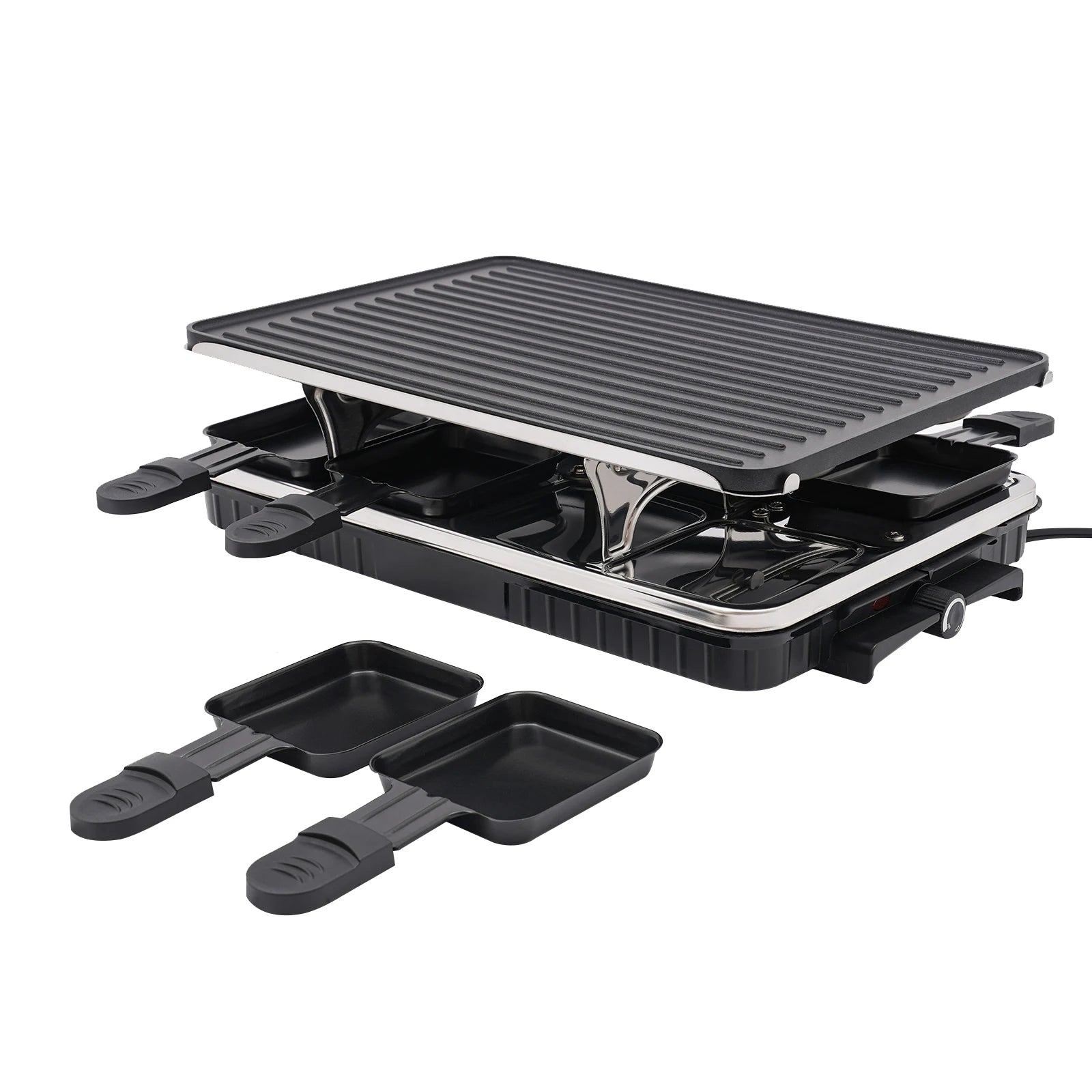 220-240V Table Grill,Electric Grill,Non-Stick Electric Barbecue Grill,1 Large + 8 Small Trays,for Barbecues,Parties,Decks