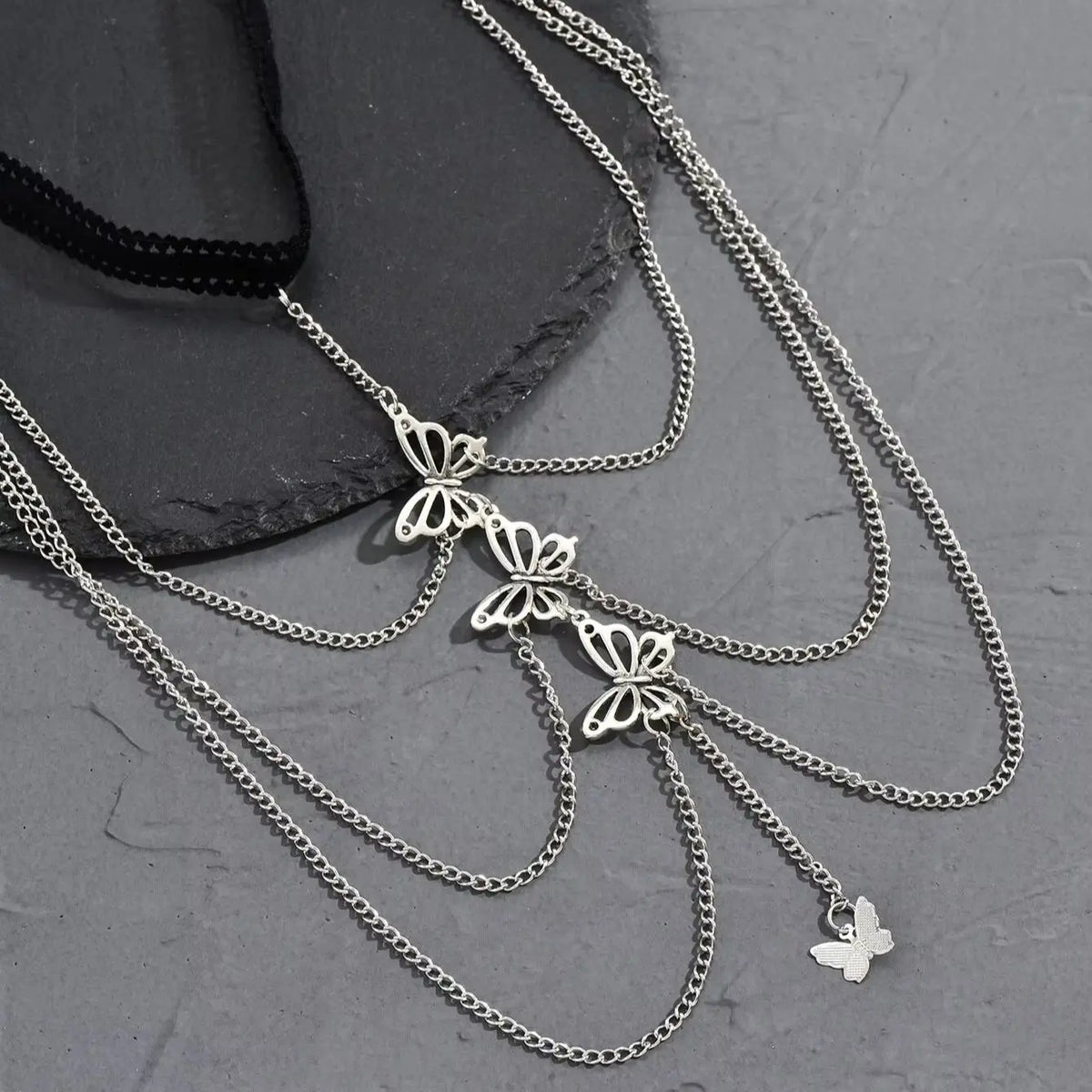 1pc Sexy Butterfly Women's Thigh Chain Elastic Multi-Layer