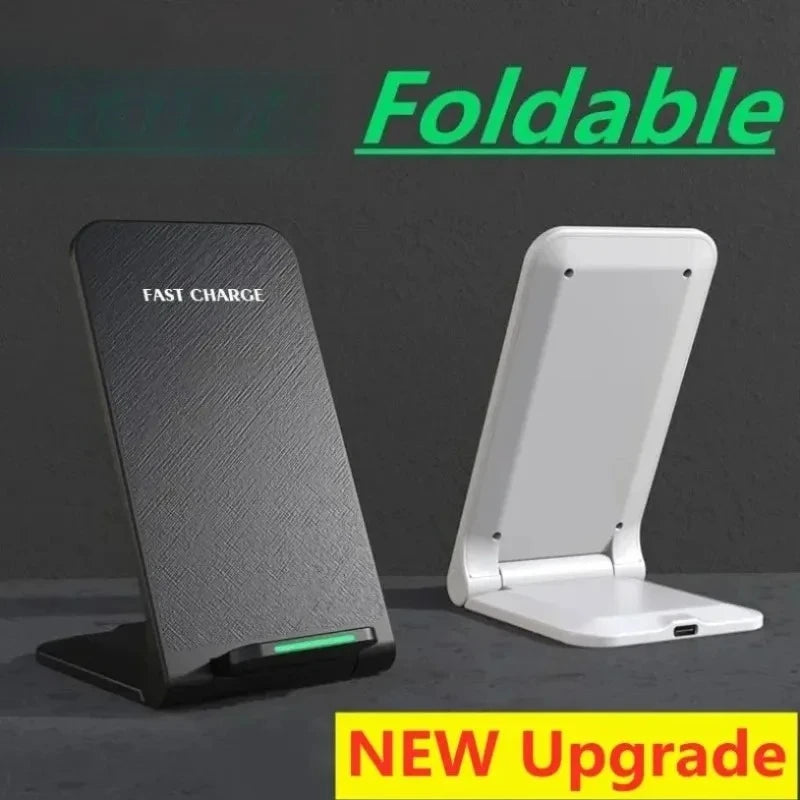 Fast Wireless Charger Stand Pad for iPhone 17 16 15 14 13 Pro Samsung Xiaomi