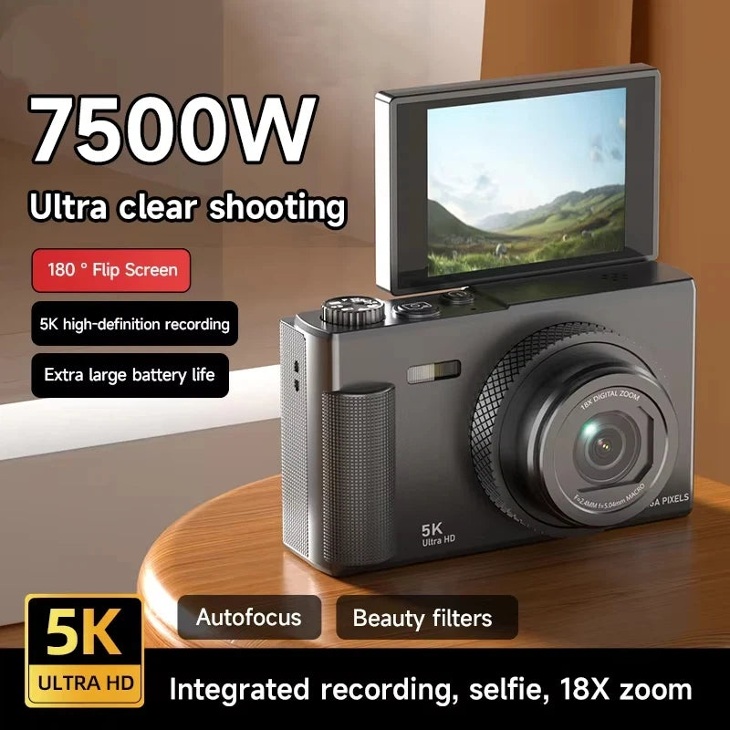 OnePlus Digital Camera 180° Flip Screen 5k Video Vlog Camera 75mp