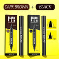 Natural Beard Dye Pen Long Lasting Beard Coloring For Men Beard Filler Pencil Removal White Grey Hair Moustache Coloring Shaping