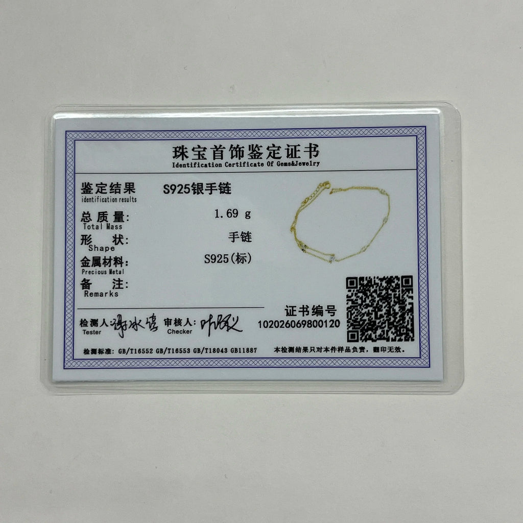 Aide 925 Sterling Silver Fine Jewelry Geometric Lucky Flower CZ Sparking Zircon Bracelets For Women Hand Chain Bracelets Jewelry