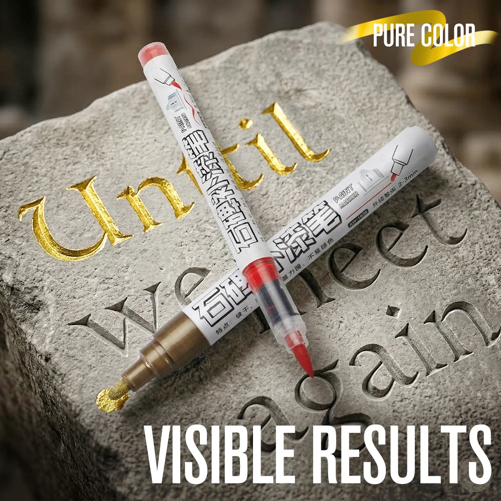 4 Colors Tombstone Marker Pen Professional Inscription Repair
