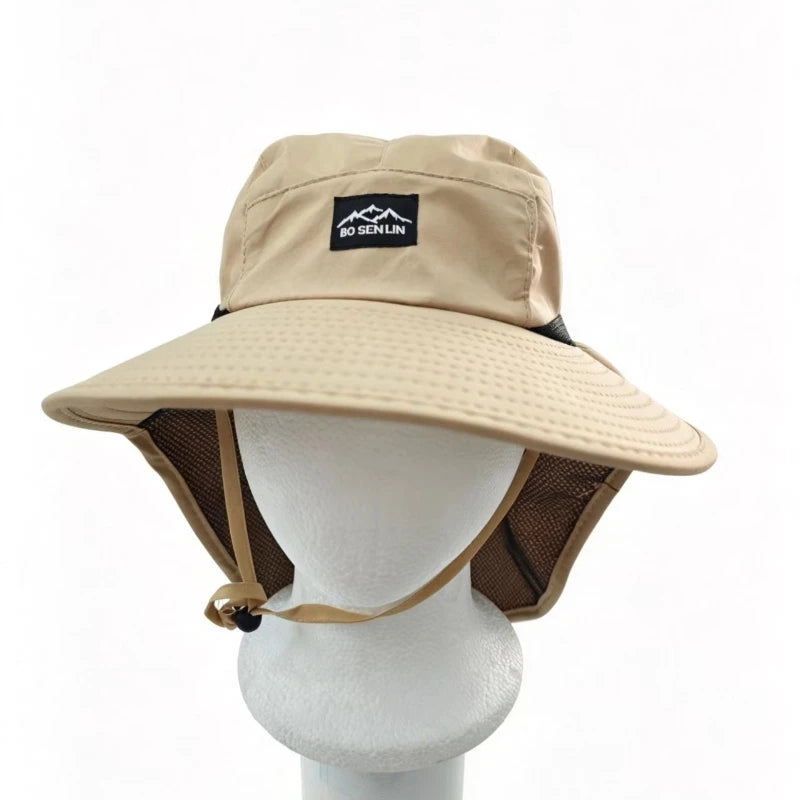 Hot Sale Unisex Windproof Quick-Dry Fisherman Hat, UV Sun Protection with Neck Flap for Outdoor Fishing Hiking Camping Travel