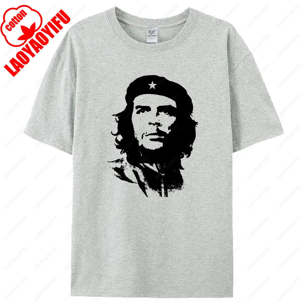 Che Guevara Shirt Rebel Cuban Shirt Guerrilla Revolution TShirt Casual Short Sleeve Men High Quality Tee Cotton Loose Tops