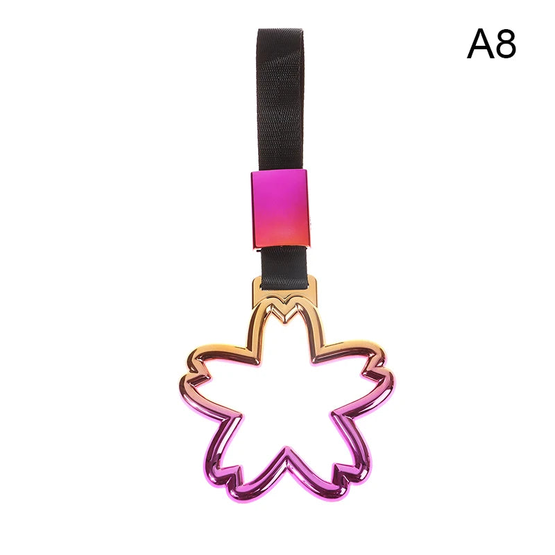 1Pc Train Bus Handle Hand Strap Drift Charm Strap Drift Auto Accessories Car Styling Car Heart Straps Front Tow Hook