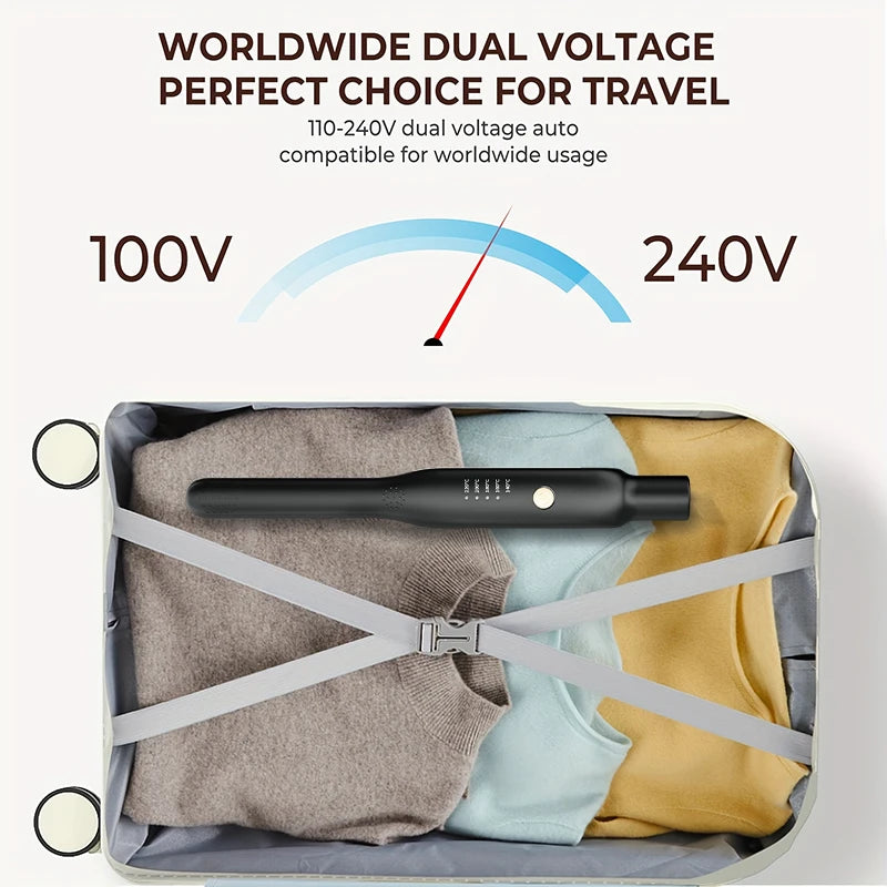 Professional Hair Straightener - Ionic Flat Iron with Negative Ions Men's Hair Styler, Anti-Scald Handle for Frizz-Free Styling