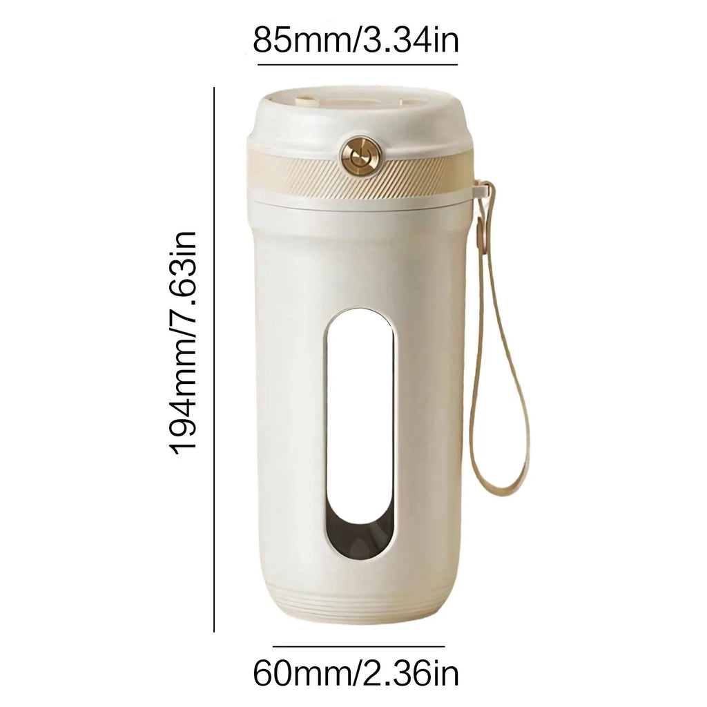 USB Rechargeable Electric Juicer Cup, Portable Mini Smoothie Blender Ice Crusher