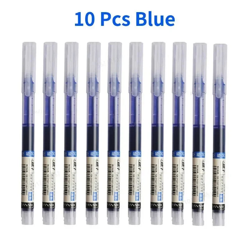 3-102Pcs/set High Quality Needle Type Gel Pens Straight
