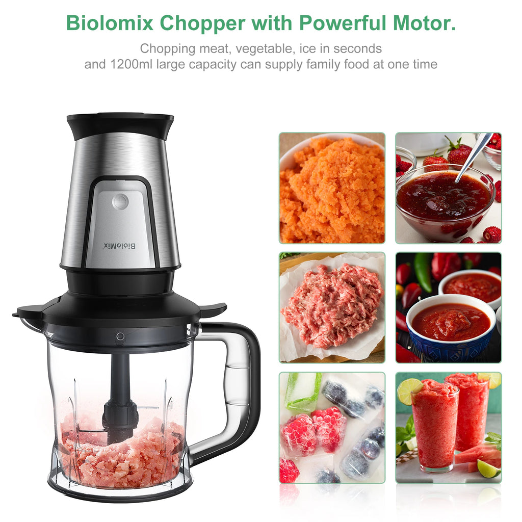 BioloMix 3-in-1 Multifunctional Food Processor 700W Portable