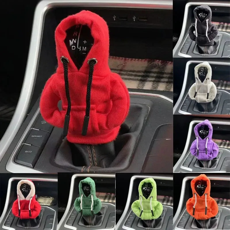 New Car Gear Shift Hoodie Cover Shift Cover Gear Handle Decoration Fits Manual Automatic Car Shift Lever Interior Decor Ornament