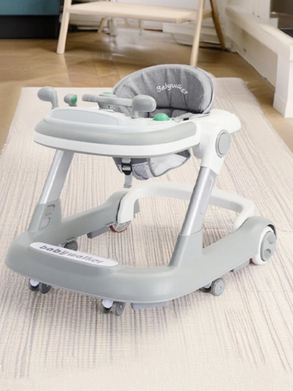 2 in 1 Baby Walker, Toddler Baby Push Walker with Removable Feeding