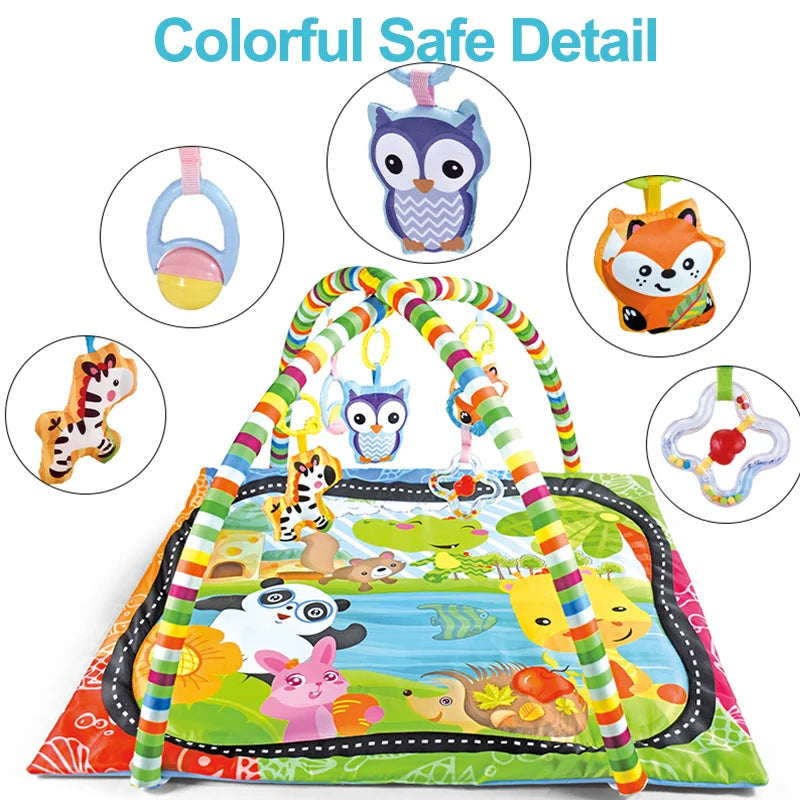 Colorful Square Baby Fitness Frame Educational Children Play