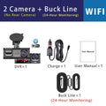 WIFI-3 Camera Dash Cam For Car Camera FHD 1080P Video Recorder Car DVR Front Rear View Camera Night Vision Black Box Car Dashcam