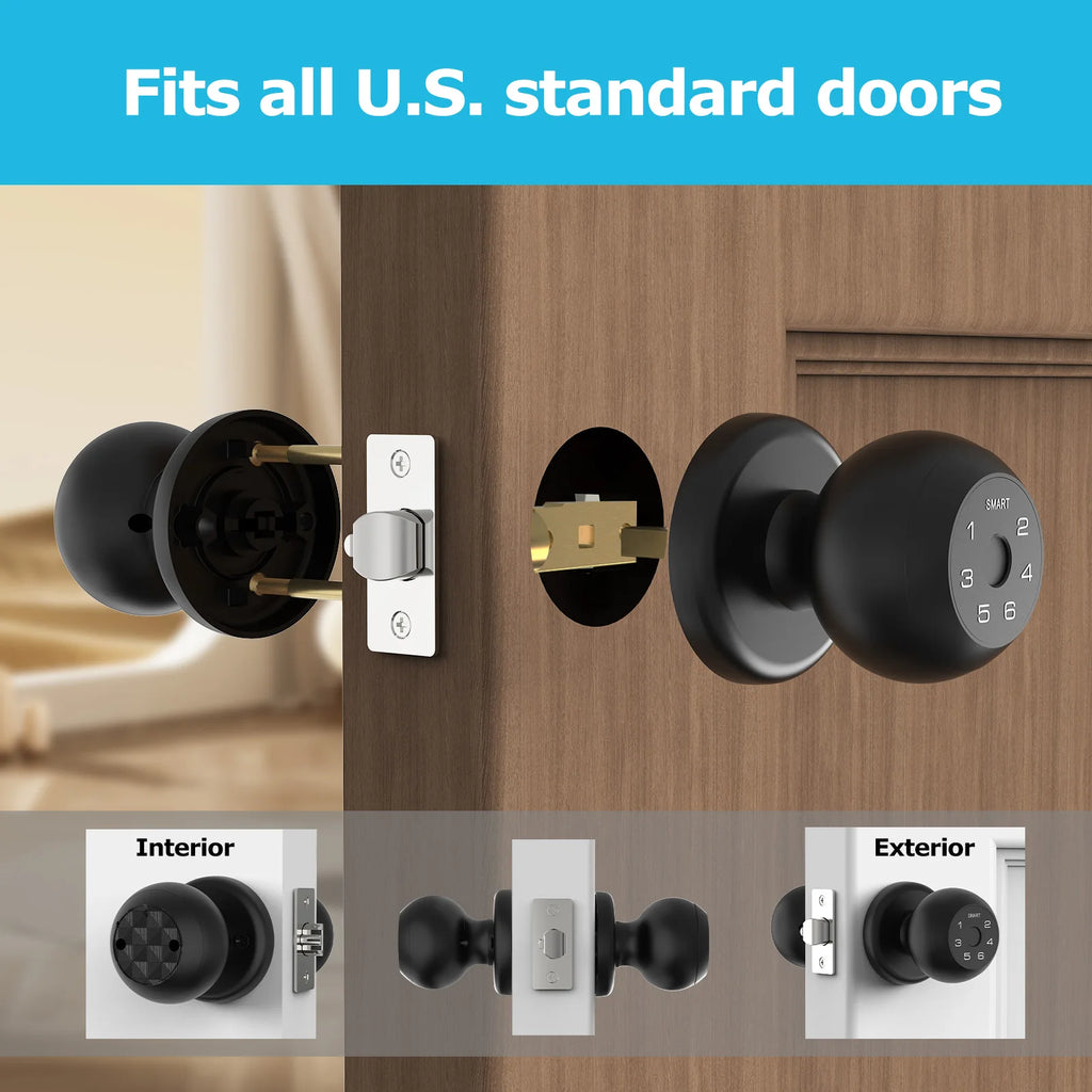 Viladepot Smart Lock Fingerprint, Passcode, App Control, Type-C