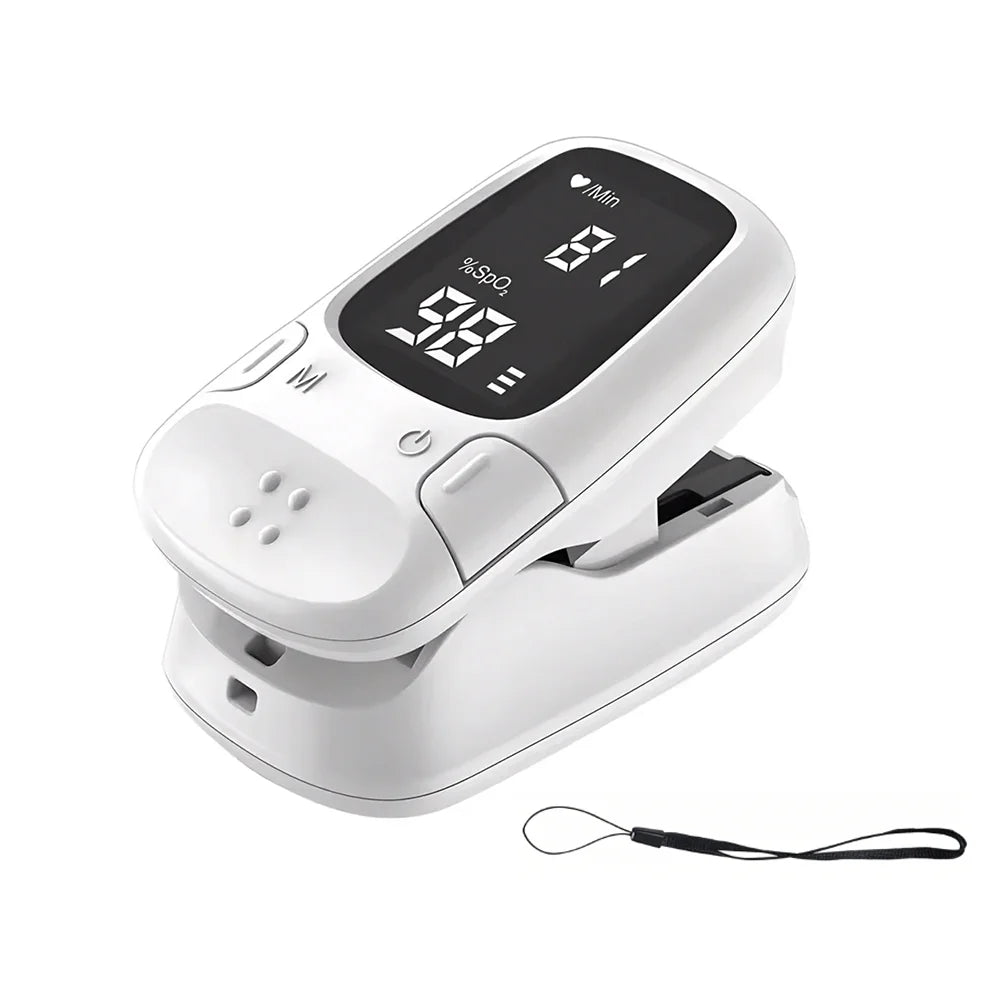 1pc Finger Pulse Oximeter Medical Portable Blood Oxygen Oxymetre Heart Rate Saturation Meter OLED Oximetro De Dedo LED Display