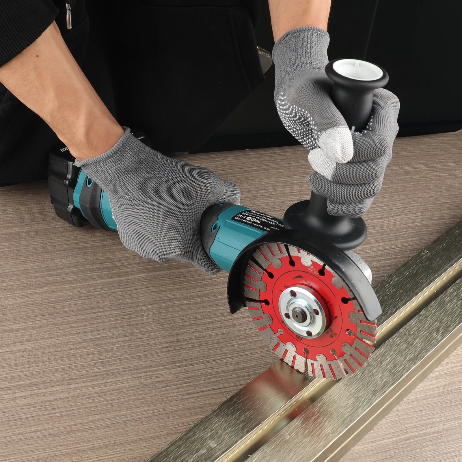 Makita DGA404 Variable Speed Brushless 18V 6.0Ah 125mm Electric Angle Grinder Polishing Machine Cutting Electric Tools