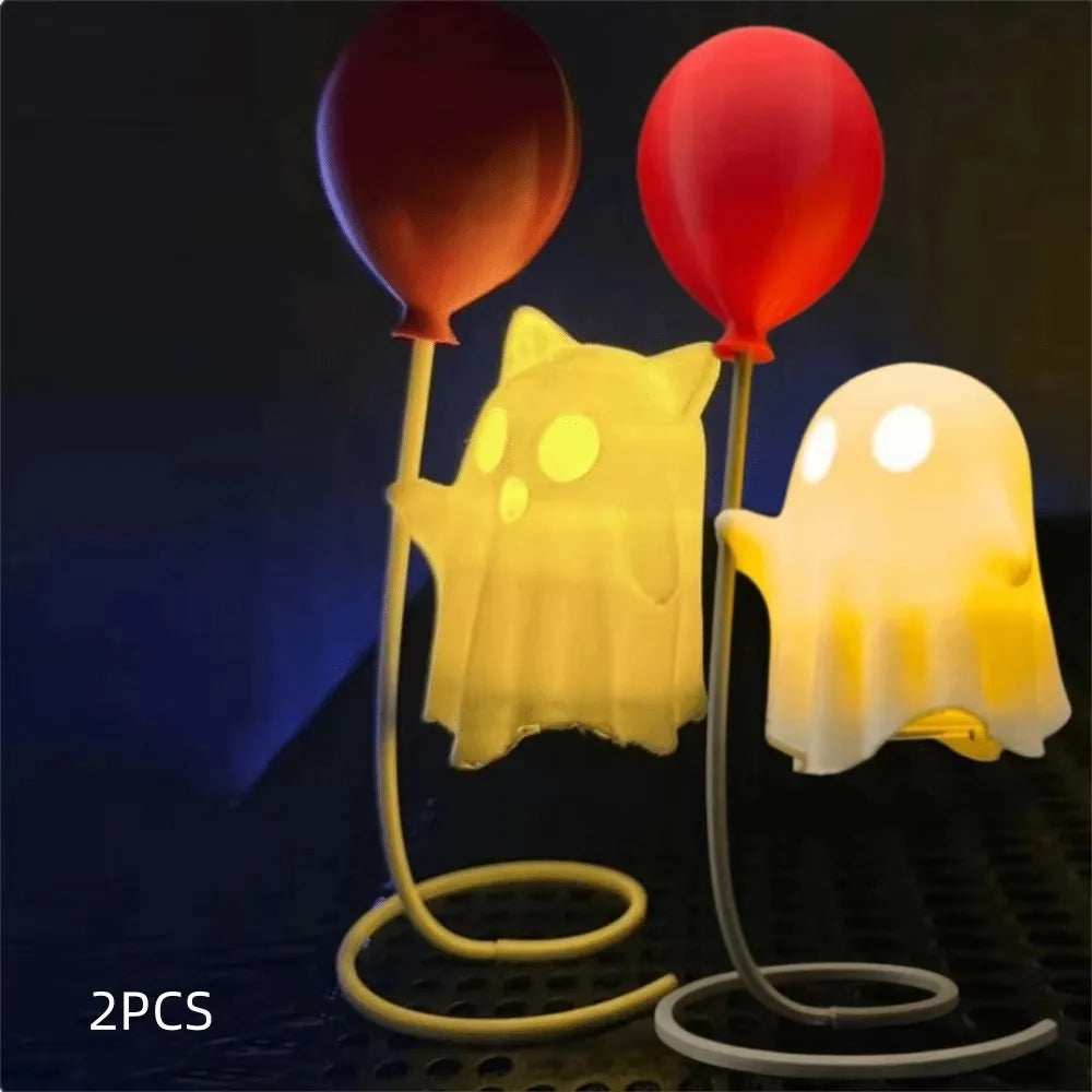Spooky Ghost Night Light Halloween Vibe Cute Ghost