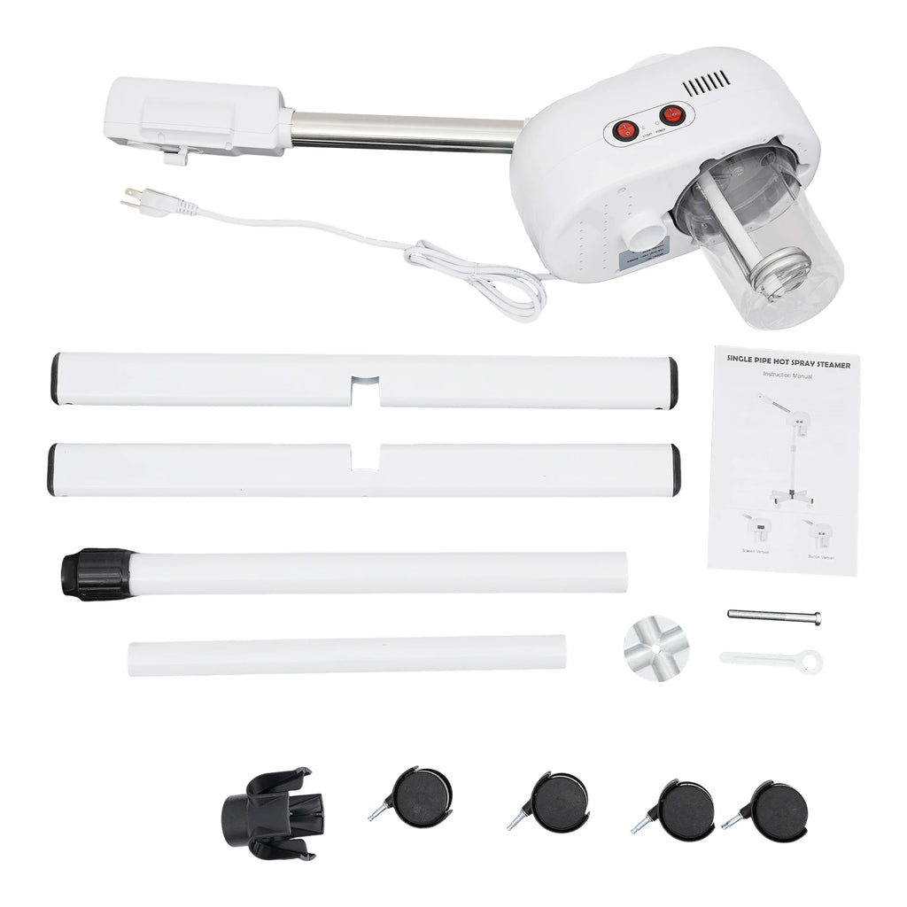 Facial Steamer 800W with Ozone-Ion Steam, 360° Rotatable Design for Salon & Home Spa