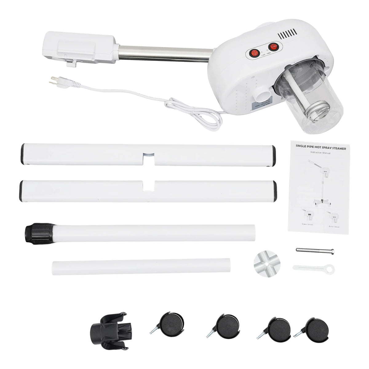 Facial Steamer 800W with Ozone-Ion Steam, 360° Rotatable Design for Salon & Home Spa