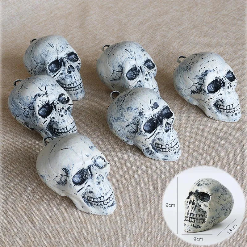 Halloween Realistic Skull Bone Holiday Decoration Props Home Garden