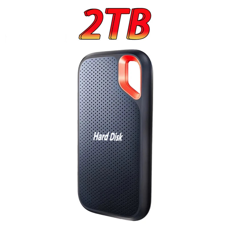 2TB External Hard Drive Portable SSD USB-C Fast & Compact  Data Storage for Laptop Mac PC