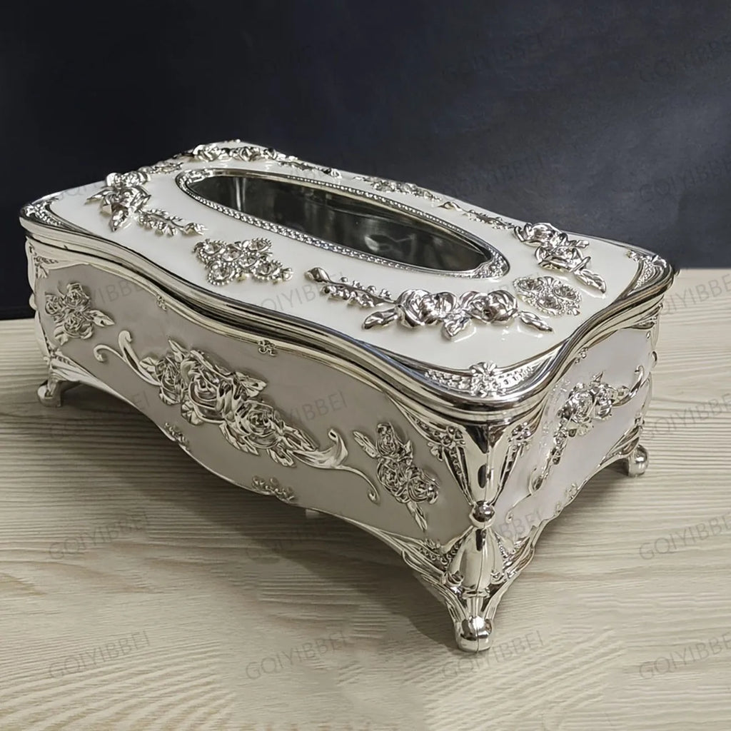 European Desktop Decoration Storage Box Kitchen, Living Room, Office, Dining Room, Hotel Tissue Box/Toothpick Holder