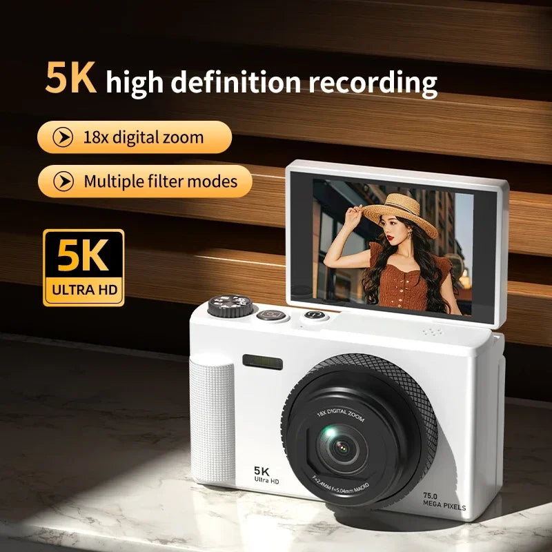 OnePlus Digital Camera 180° Flip Screen 5k Video Vlog Camera 75mp