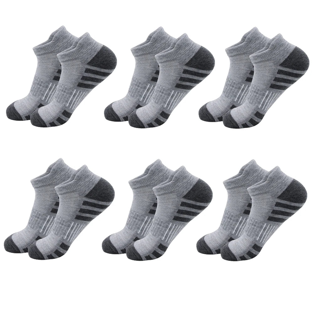 6/24 Pairs Cushioned Breathable Ankle Athletic