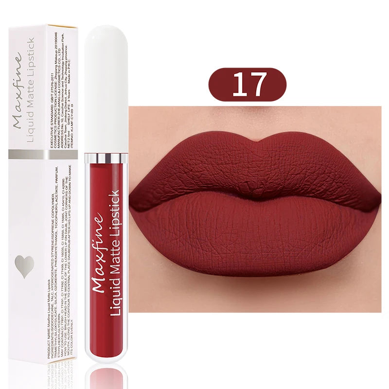 High-Quality Matte Liquid Lipstick Long-Lasting Waterproof