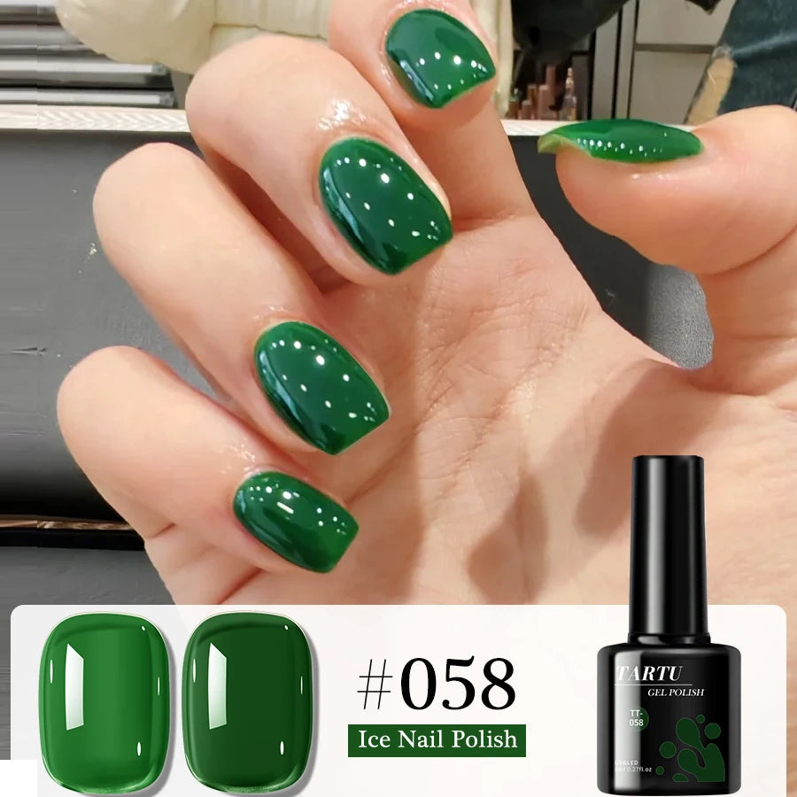 TARTU 8ml Jelly Gel Nail Polish, Nude Ice Translucent, HEMA-Free TPO-Free,Gel Polish UV/LED,