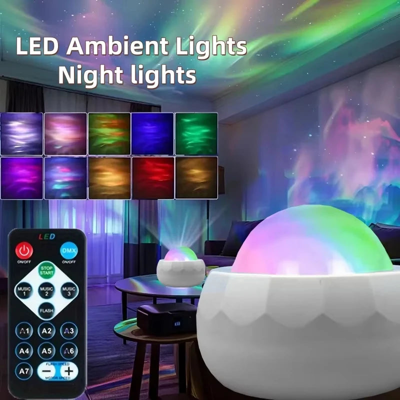 LED Atmosphere Night Light 7 Modes  Starry Sky Projector USB
